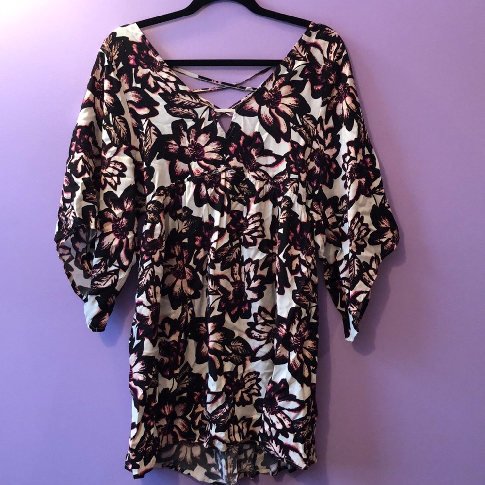 Flowy flowered dress